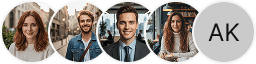 Multiple investor profile avatars on Cipherkeep Vault trading review block